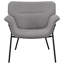 Fauteuil d'appoint rembourré à accoudoirs évasés