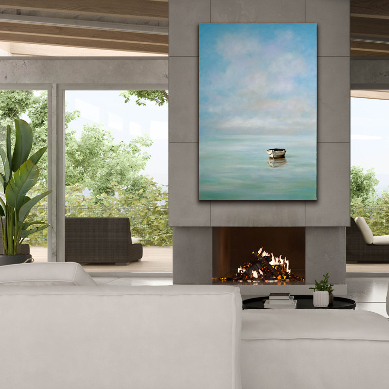  «Single Row» par Michael Fratrich, art mural sur toile, 40 po x 60 po