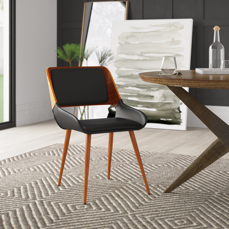 Tuthill 46cm H Upholstered Side Chair, Black