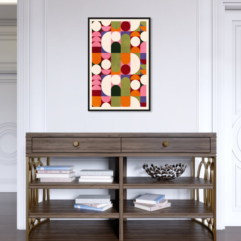 «Bauhaus Sixty - Floater Frame», impression sur toile, Cadre noir, H 16 po x l 24 po