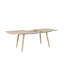 Aquin Extendable Metal Base Dining Table