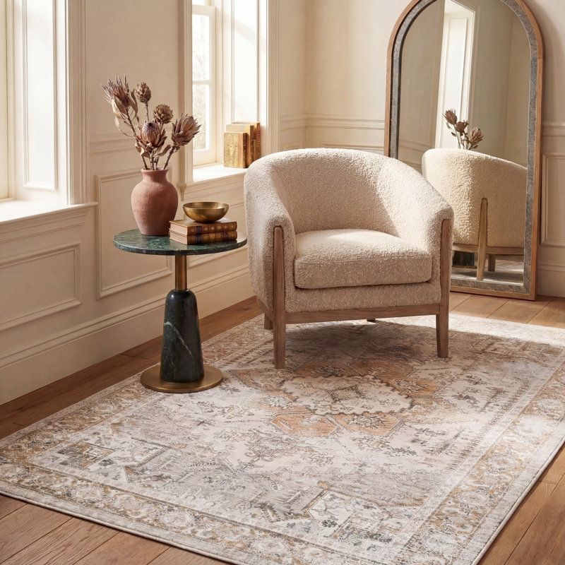 Arizona Performance Machine Washable Oriental Rug, Rectangle 5' x 8'