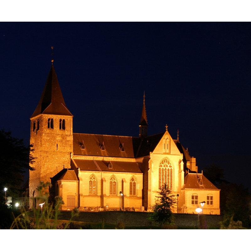 Église au talon de la ville hollandaise, H 15 po x l 18 po