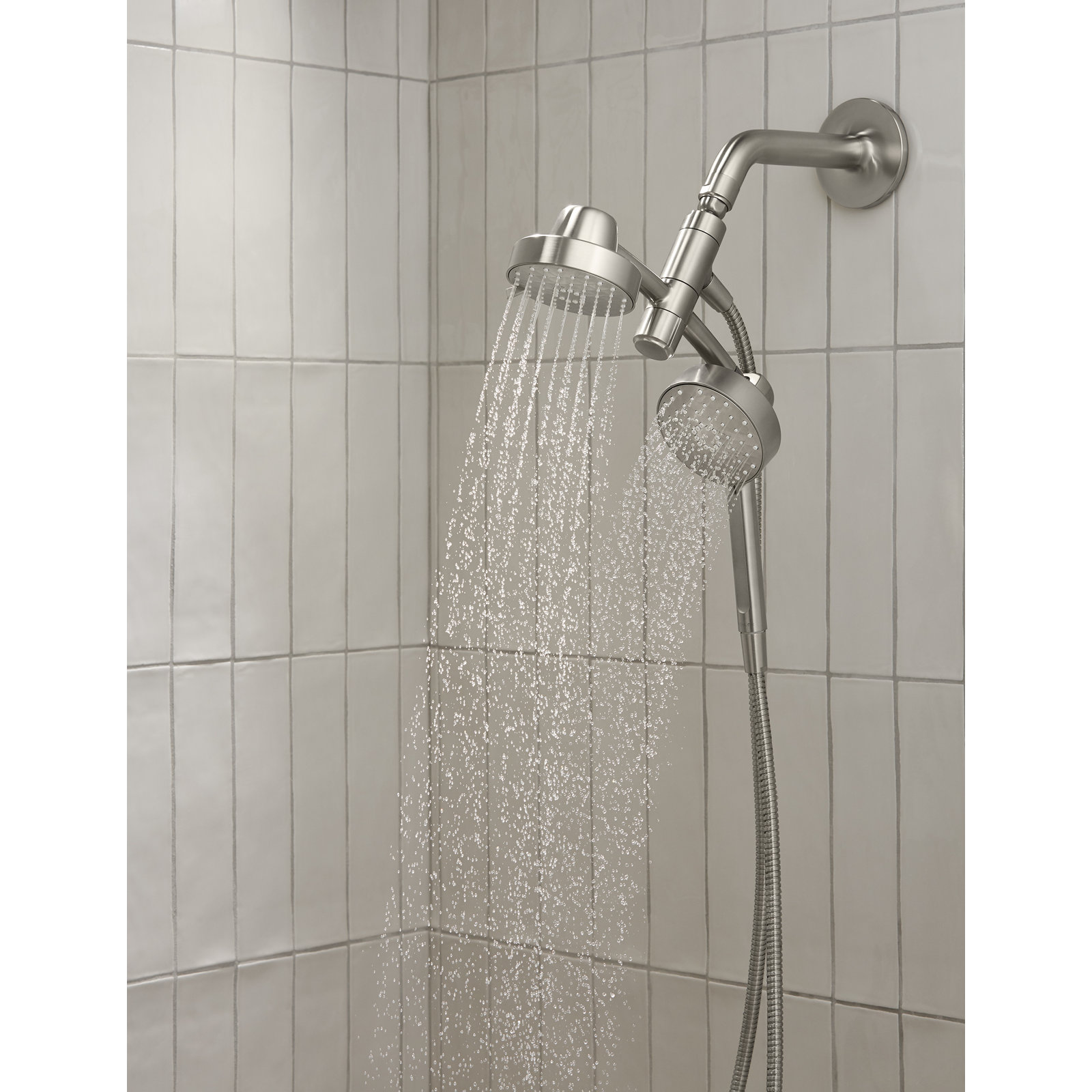 Awaken 1.75 GPM 2-in-1 Shower Combo Kit, Vibrant Brushed Nickel