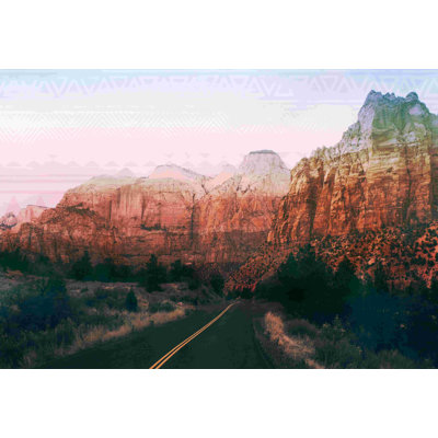 " Dark Canyons With Road "