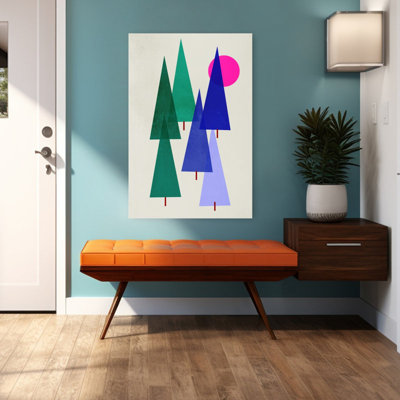 Art contemporain, art contemporain abstrait, H 48 po x l 32 po
