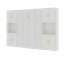 Grand lit escamotable avec 2 armoires de rangement, lit mural peu encombrant pour salle polyvalente-131766416-146662865