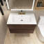 Meuble-lavabo simple 30 po avec plateau en céramique Dolman-586021092