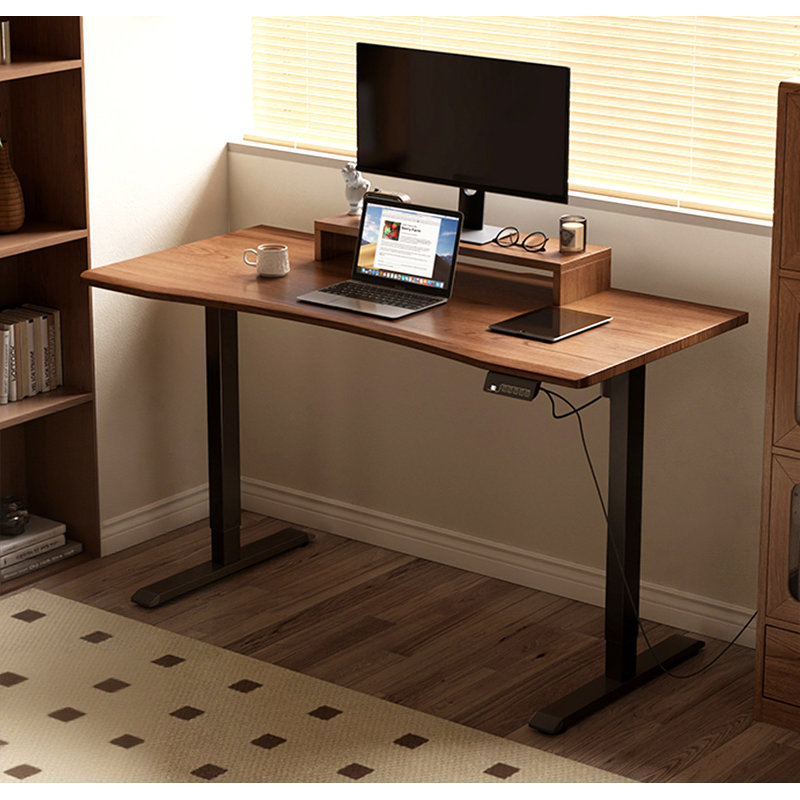 Bureau électrique en bois massif à hauteur réglable, H 28,35 po x l 47,24 po x P 23,62 po