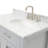Aberdeenshire 36" Single Bathroom Vanity with Carrara White Marble Top-85364280