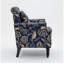 Fauteuil Vintage avec accoudoirs roulés et pieds en bois-543799880