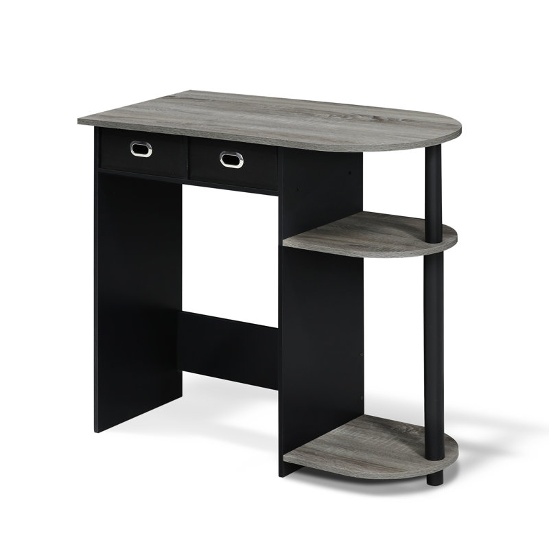 Lapham Computer Desk, French Oak Gray/Black/Black