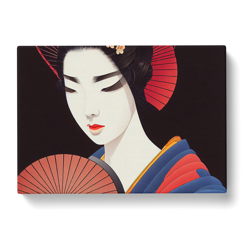 Gracious Geisha - Wrapped Canvas, 35cm H x 50cm W x 3cm D