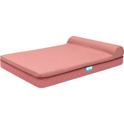 Lit orthopédique en mousse viscoélastique apaisante avec traversin simple