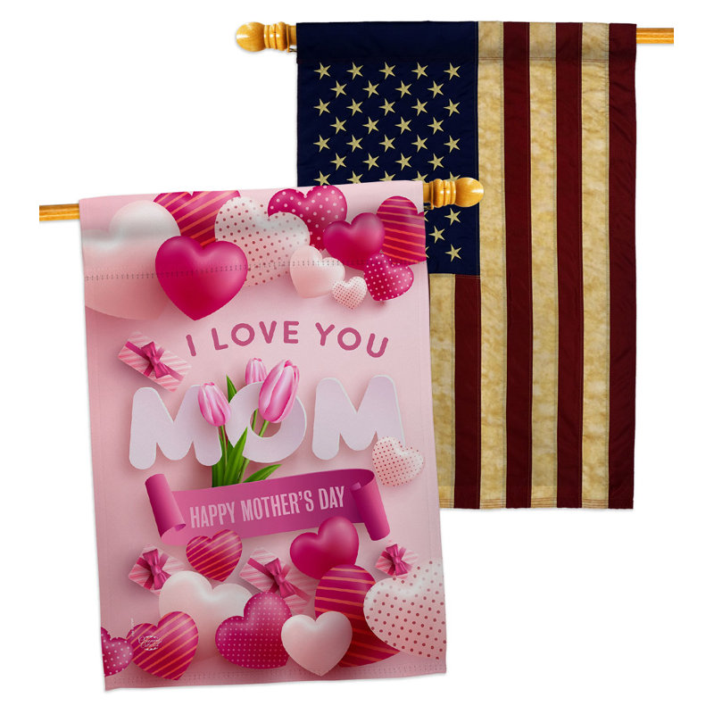 Drapeau de maison en polyester à 2 côtés 40 x 28 po Home Decor