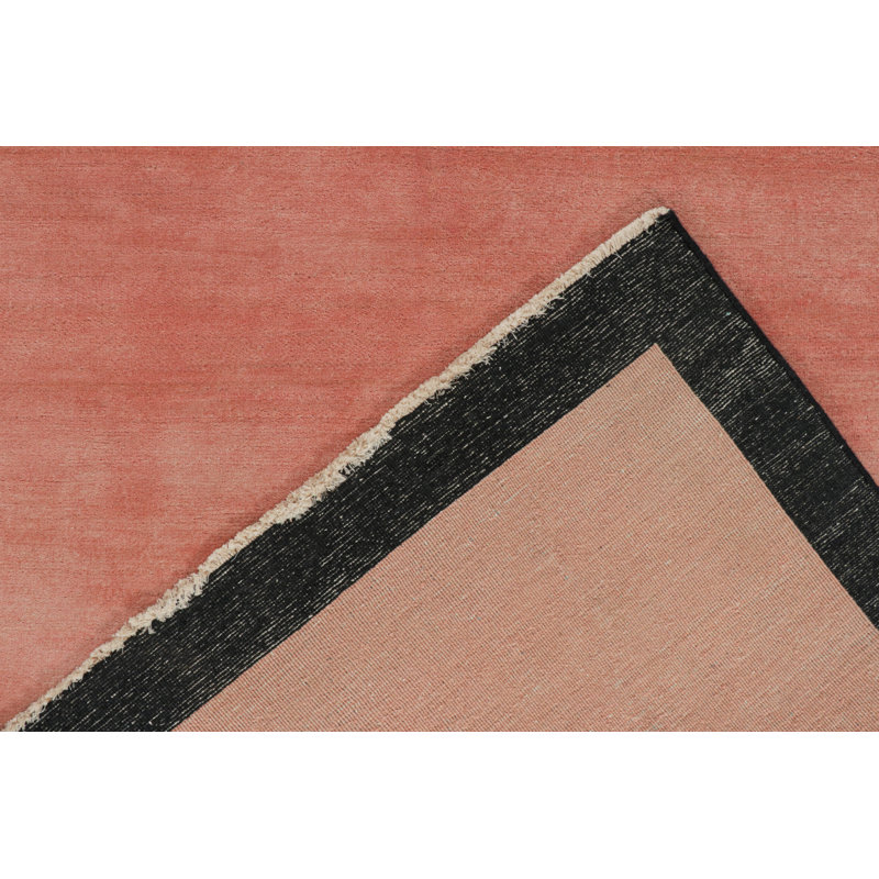 Hand Knotted Wool Area Rug, Rectangle 6' x 9'
