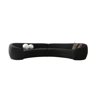 Kilmer Upholstered Reclining Curved Sectional Symmetrical