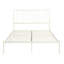 Lit plateforme en métal à profil bas, lit plateforme à profil bas - pas de sommier nécessaire, chambre blanche, base-1907647420