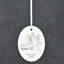 Rochester Castle Line Drawing Ceramic Oval Ornament Decorative Accent