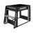 Wooden Gaming Bunk Bed With Desk,Two Storage Shelves,USB And LED Light-802566155