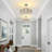 Modern Glam 4-light Crystal Chandelier With Chrome Finish - Adjustable Height Drum Pendant Light For Dining Room, Living Room & Bedroom.-235157759
