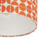 20cm H Fabric Drum Lamp Shade ( No Direct Attachment Method ) in Orange