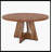 Round Dining Table For 4, 47" Wooden Kitchen Table Farmhouse Dinner Table-72112599