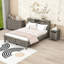 Ensemble de chambre à coucher, lit plateforme avec tête de lit, table de chevet et commode 3 pièces Kuehne-997863584-997863585