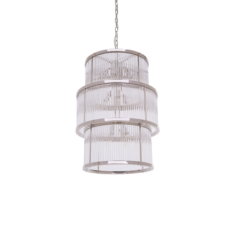 Conerly 12 - Light Drum Chandelier, Nickel