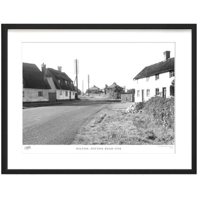Hilton, Potton Road 1958 by Francis Frith - Single Picture Frame Print