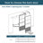 84" Glass and Metal Barn Door with Installation Hardware Kit (Include Soft-Close)-92280922-100547247