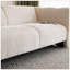 Élégant canapé 3 places Boucle au design ondulé, parfait pour les salons, les chambres et les bureaux d'appartements