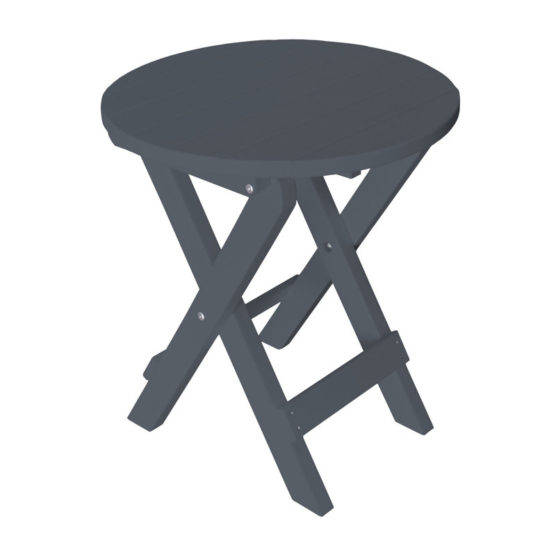 Table bistro pliante Cowhill, Gris