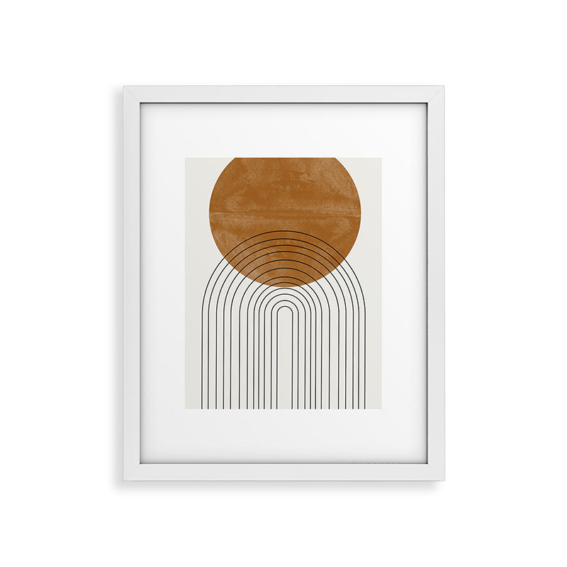 Arch III, impression sur papier encadrée, Cadre blanc, H 19 po x l 13 po
