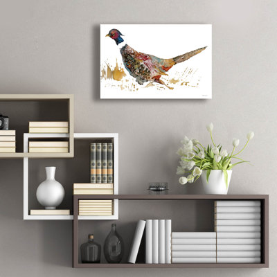  'Pheasant 2' by Stellar Design Studio Acrylic Glass Wall Art, 24" x 16"