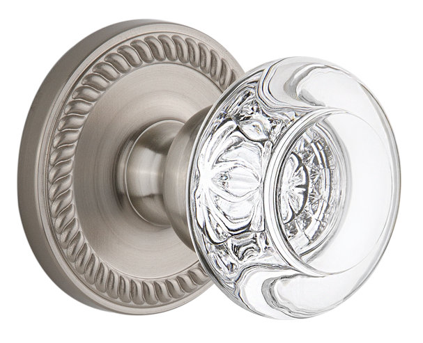 Figurine Grandeur Newport Rosette, Nickel satiné