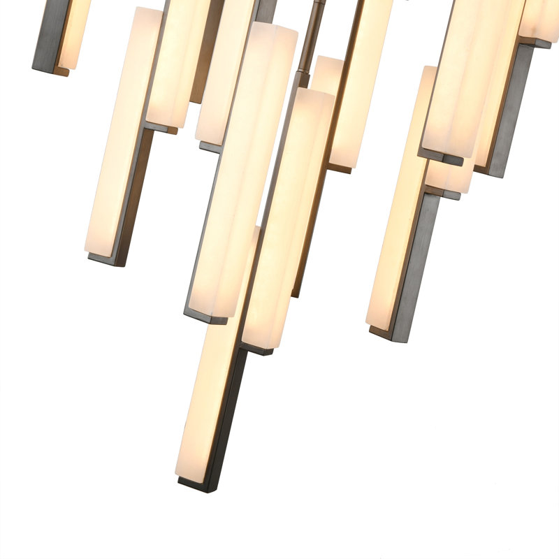 Luminaire suspendu Lumina - bronze forgé - 39,4 po de diamètre, L 39,4 po