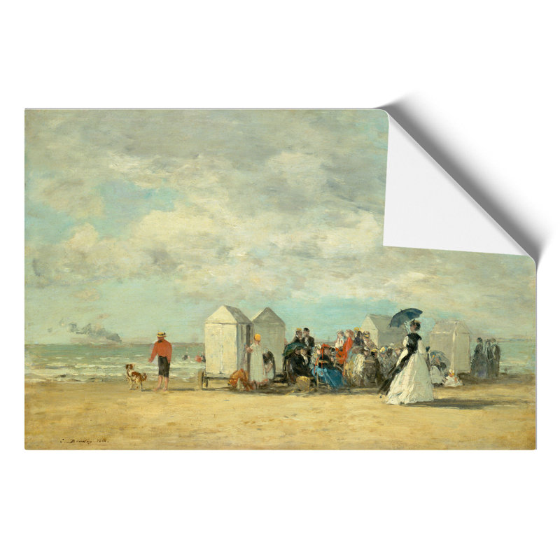 Beach Scene by Eugene Boudin - Frameless Print, 42cm H x 59cm W x 0.1cm D