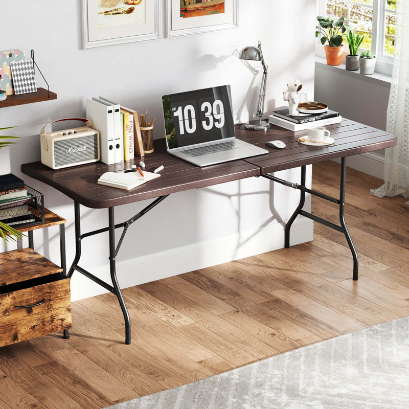 Table pliante portative 6 pi Costway, Brun