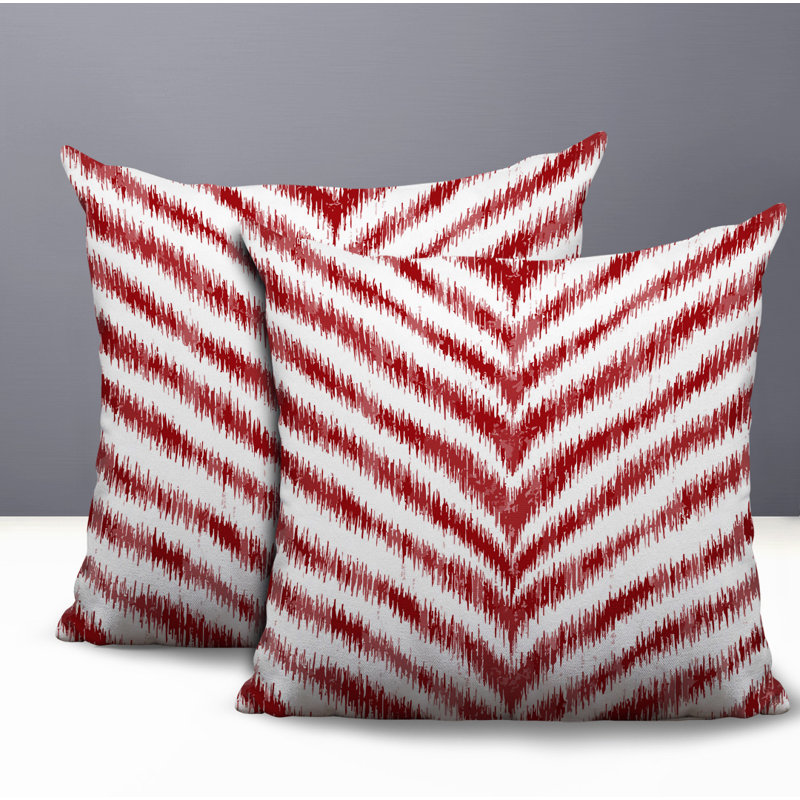 Coussin intérieur / extérieur Scaro, 16x16, Red