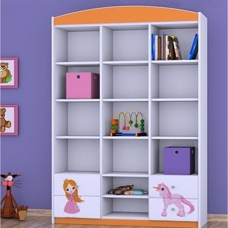 Kayla 183cm H X 132cm W Kids Cube, Orange