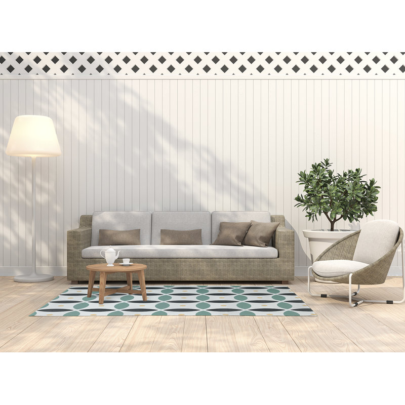 Subline Chenille Geometric Indoor Rug, Rectangle 3' x 5'