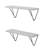 Azelia 2 Piece Bracket Shelf