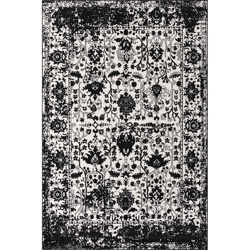 Geddis Ikat Indoor Rug, Rectangle 6' x 9'