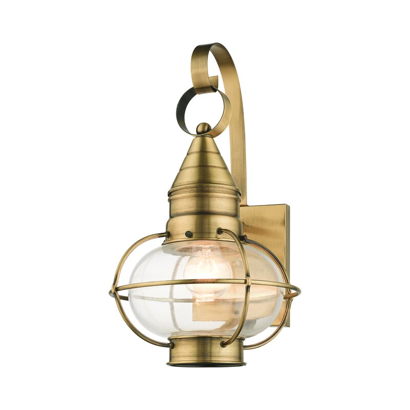 Breakwater Bay Aster Solid Brass Wall Light | Wayfair