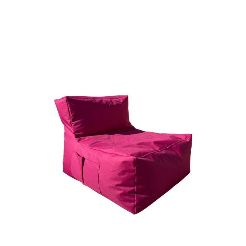 Fauteuil à billes rose de qualité supérieure - 100% polyester et tissu imperméable | Dimensions: 29,5 po x 27,6 po x 37,4 po | Rempli de mousse de styromousse recyclée (EPS) pour le confort | Housse zippée amovible, parfaite pour les enfants et les adolescents