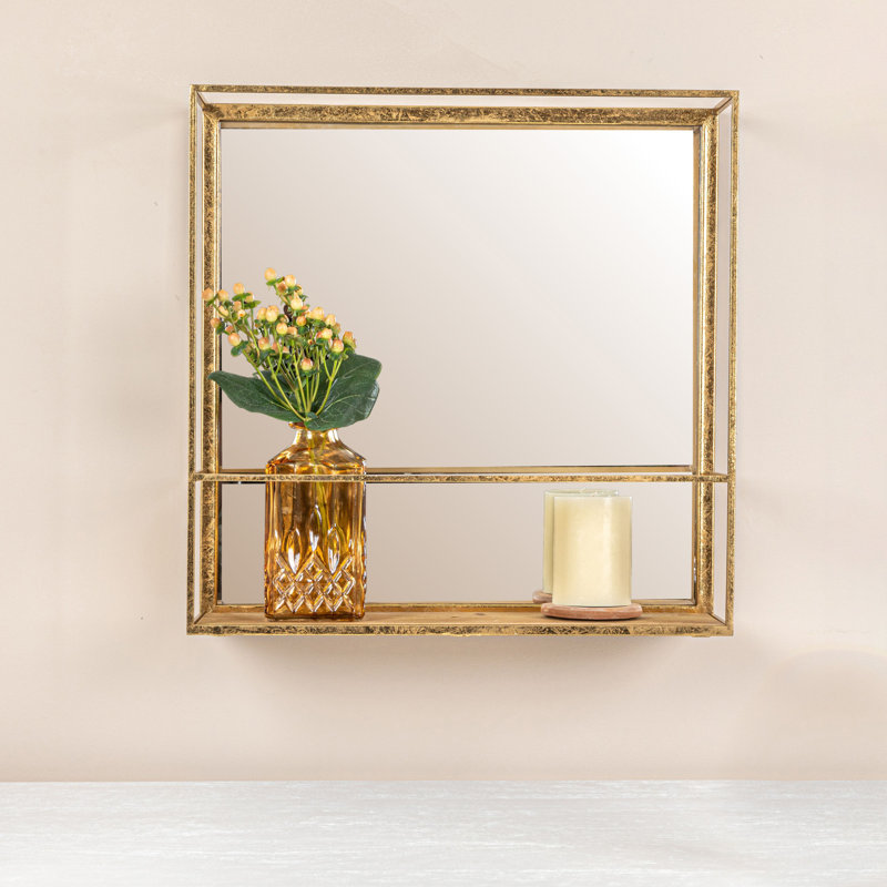 Puleo Iron Square Wall Mirror