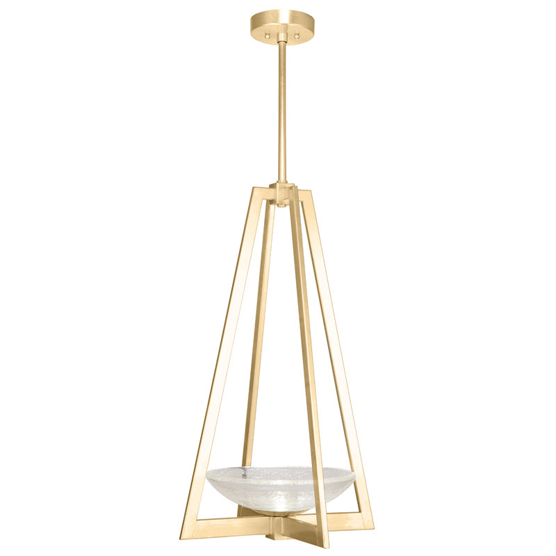 Delphi 2 - Light Geometric Chandelier, Gold