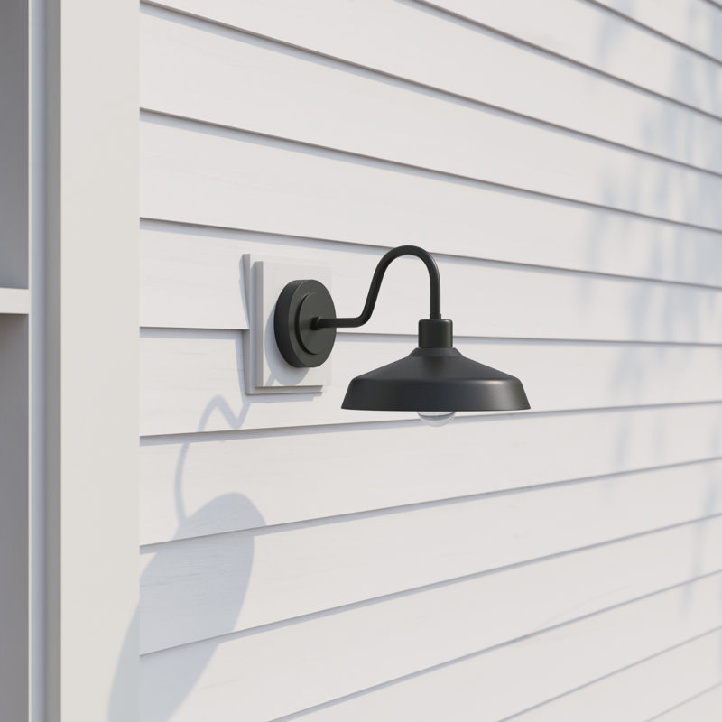 Vanielle Composite Wall Light, 9" H x 9.5" W x 13.5" D, Black