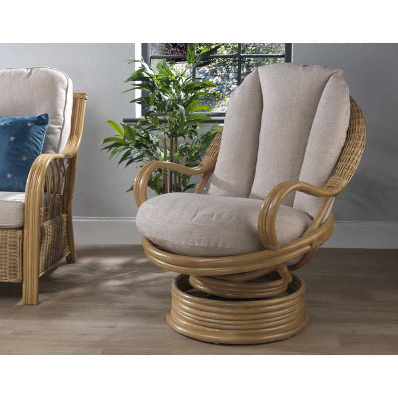 Wicker Rocking Chair, Beige